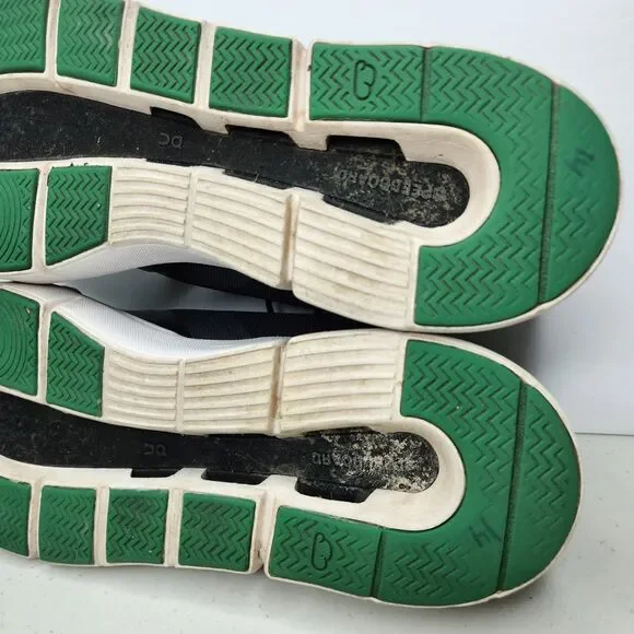 On Cloud Men's The Roger Spin Sneakers, Black Green Size 13 - Picture 9 of 12